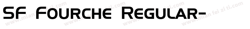 SF Fourche Regular字体转换